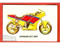 CALENDAR - MOTORCYCLE - APRIL AF 1 - 1987 - 1989