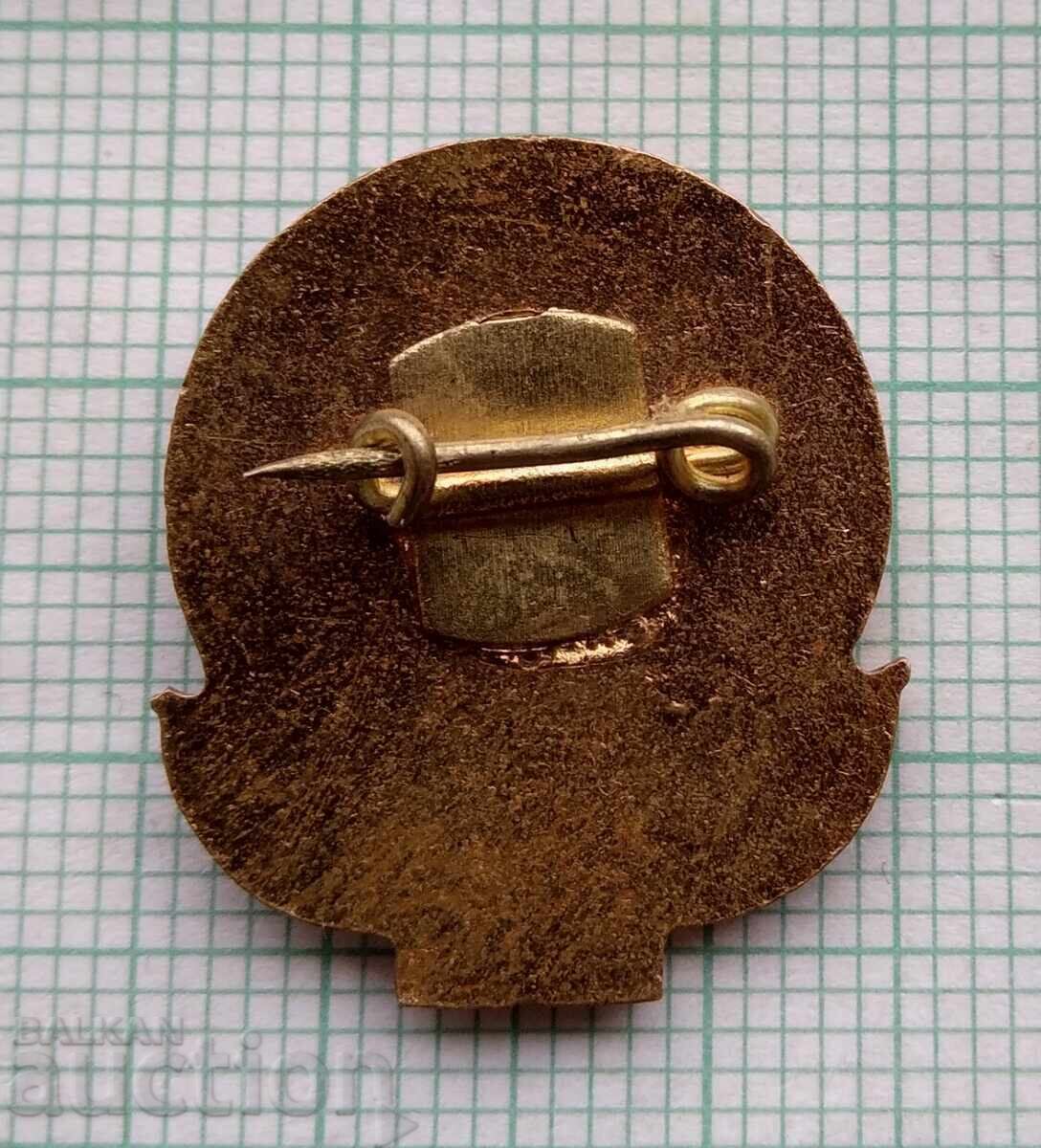 Auction 18322 Badge - Georgi Dimitrov - bronze enamel Auction 18322 Badge - Georgi Dimitrov - bronze enamel