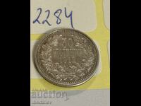 Moneda de argint 2284 50 Stotinki 1912