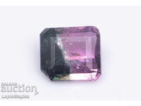 Two-tone watermelon tourmaline 0.65ct octagon cut