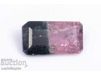 Two-tone watermelon tourmaline 1.01ct octagon cut