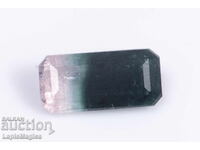 Two-tone watermelon tourmaline 0.59ct octagon cut