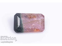 Two-tone watermelon tourmaline 0.59ct octagon cut