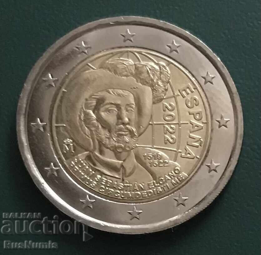 Spania.2 euro 2022 Juan Sebastian. cu preț 6.80 BGN | € 3.48