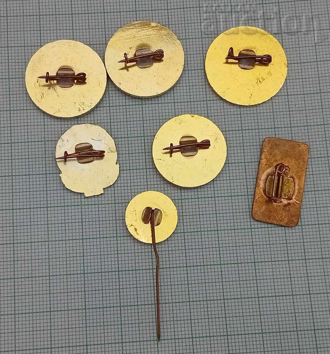 BKP PARTY ORGANIZATION BADGE lot of 7 pieces with price 9.00 BGN | € 4.60 BKP PARTY ORGANIZATION BADGE lot of 7 pieces with price 9.00 BGN | € 4.60