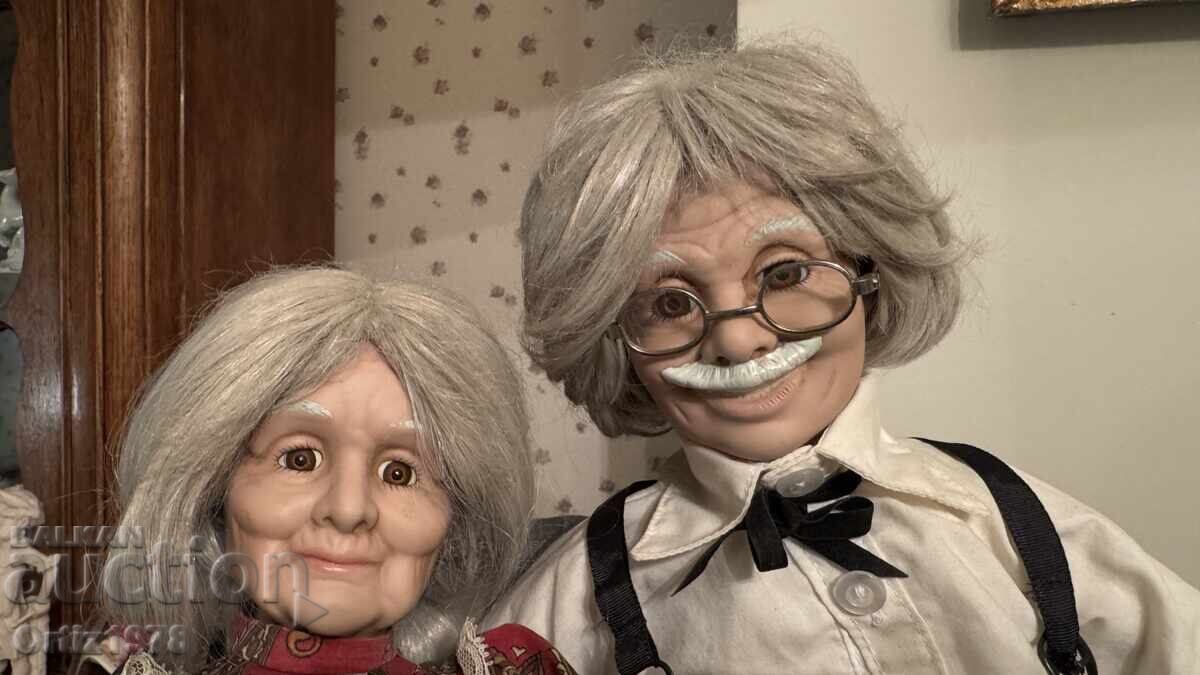 Auction Vintage dolls, grandparents – Norway. Auction Vintage dolls, grandparents – Norway.