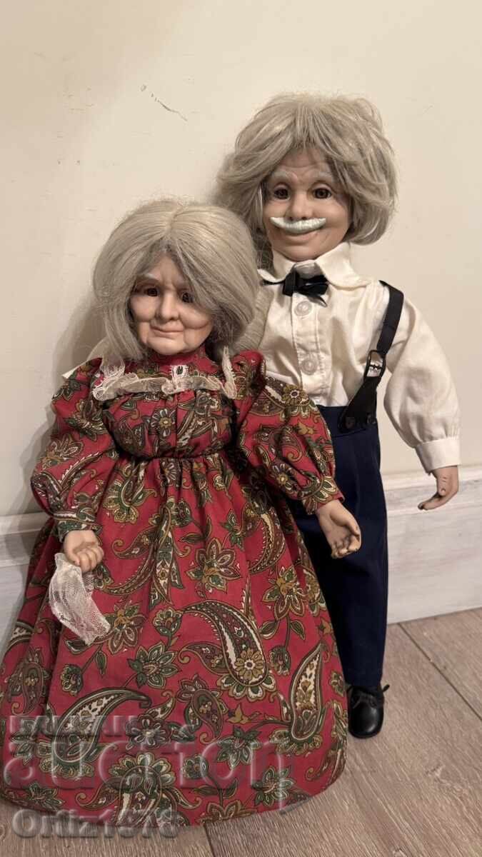 Vintage dolls, grandparents – Norway. Vintage dolls, grandparents – Norway.