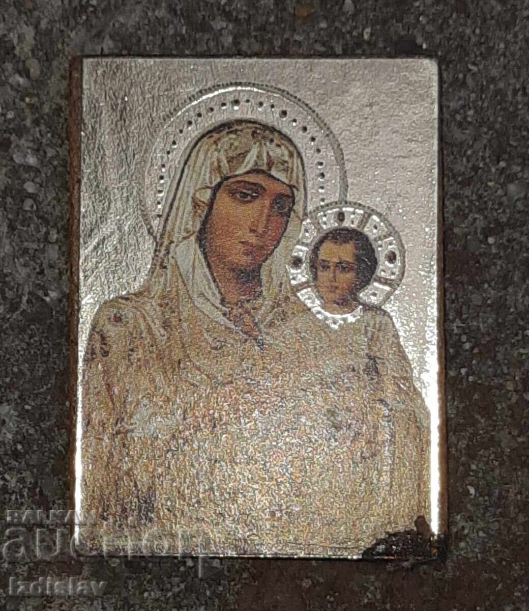 Small pocket icon of the Virgin Mary with the Child Small pocket icon of the Virgin Mary with the Child
