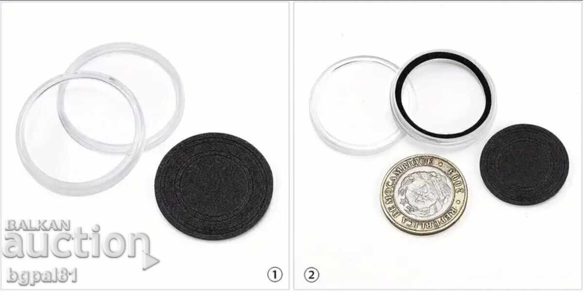 Κουτί αποθήκευσης νομισμάτων με 100 τμχ. κάψουλες 27 χιλ. και 30 χιλ - 7