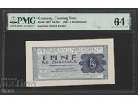 PMG 64 Γερμανία 5 μάρκες 1944 Βέρμαχτ Σβάστικα
