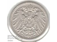 Germania-5 Pfennig-1914 J-KM# 11-Wilhelm II-scut mic