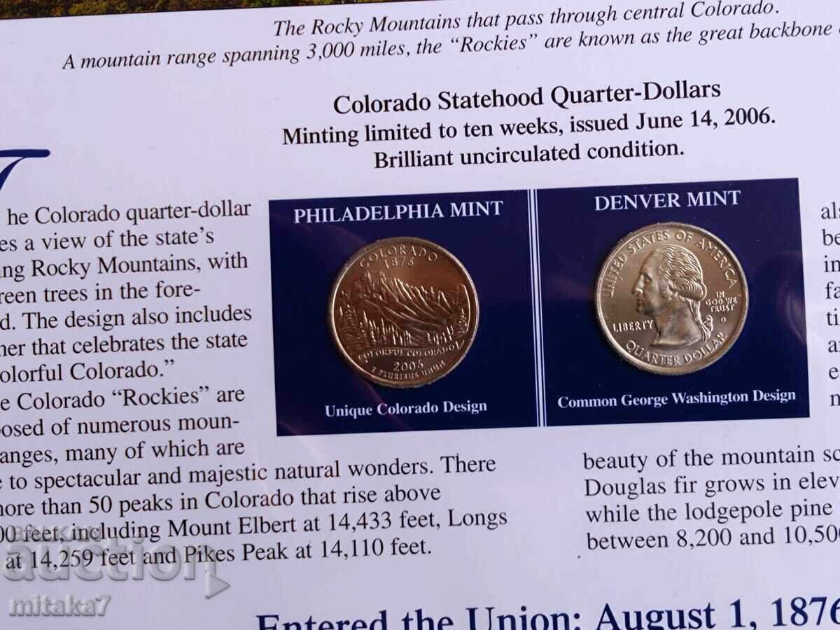 Set of 2 albums with a total of (50+6)*2 pcs. * 1/4 dollar, USA - 5