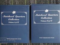 Комплект от 2 албума с общо 50 бр. * 1/4 долара, САЩ