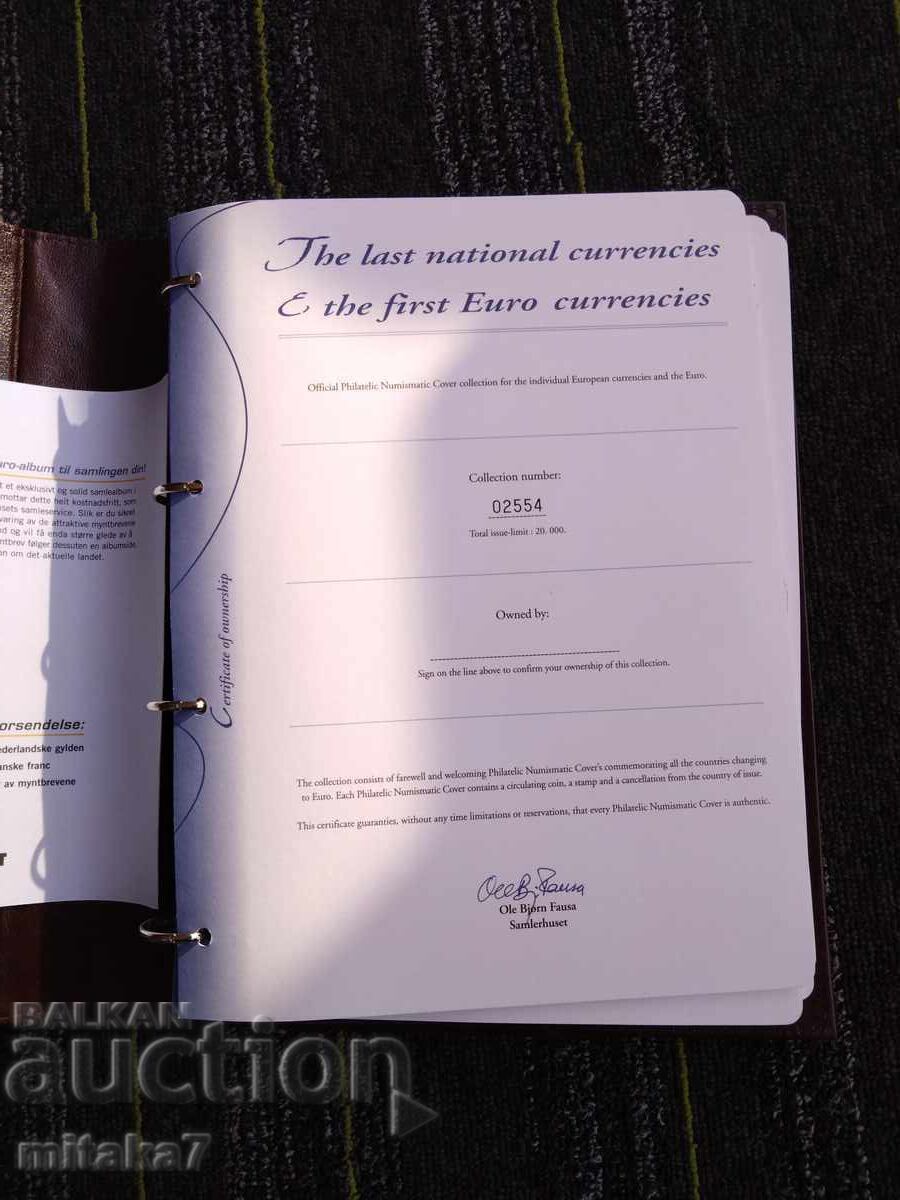 Licitație Album plic cu monede