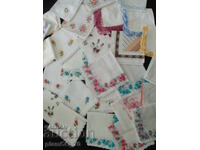 No.*7909 small collection - 30 pieces of old handkerchiefs