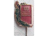 18342 Badge - 100 years of folk community centers - bronze enamel