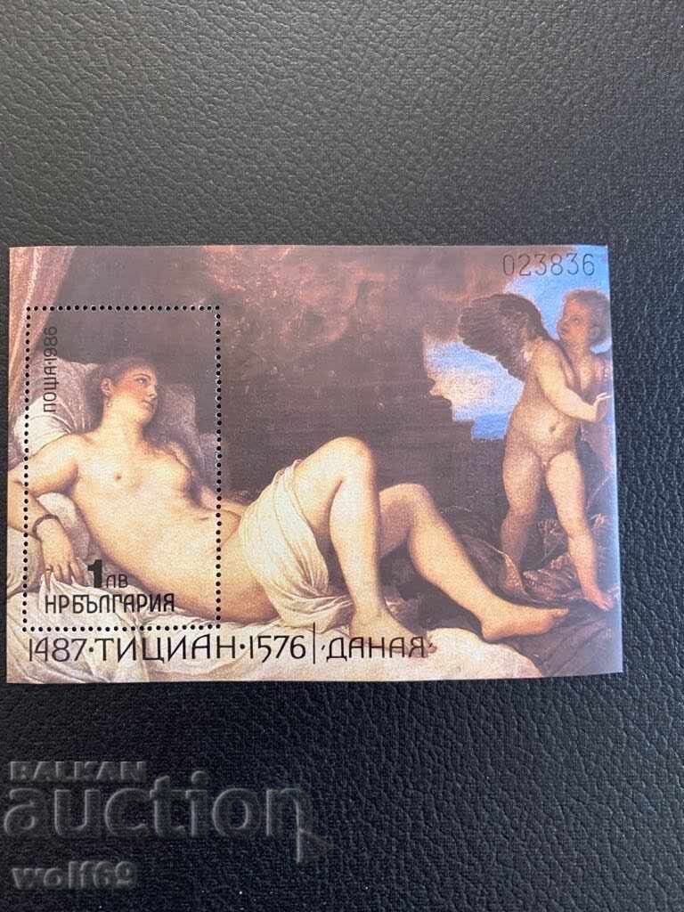 Block, stamps-500th anniversary of the birth of Titian-1986. Block, stamps-500th anniversary of the birth of Titian-1986.