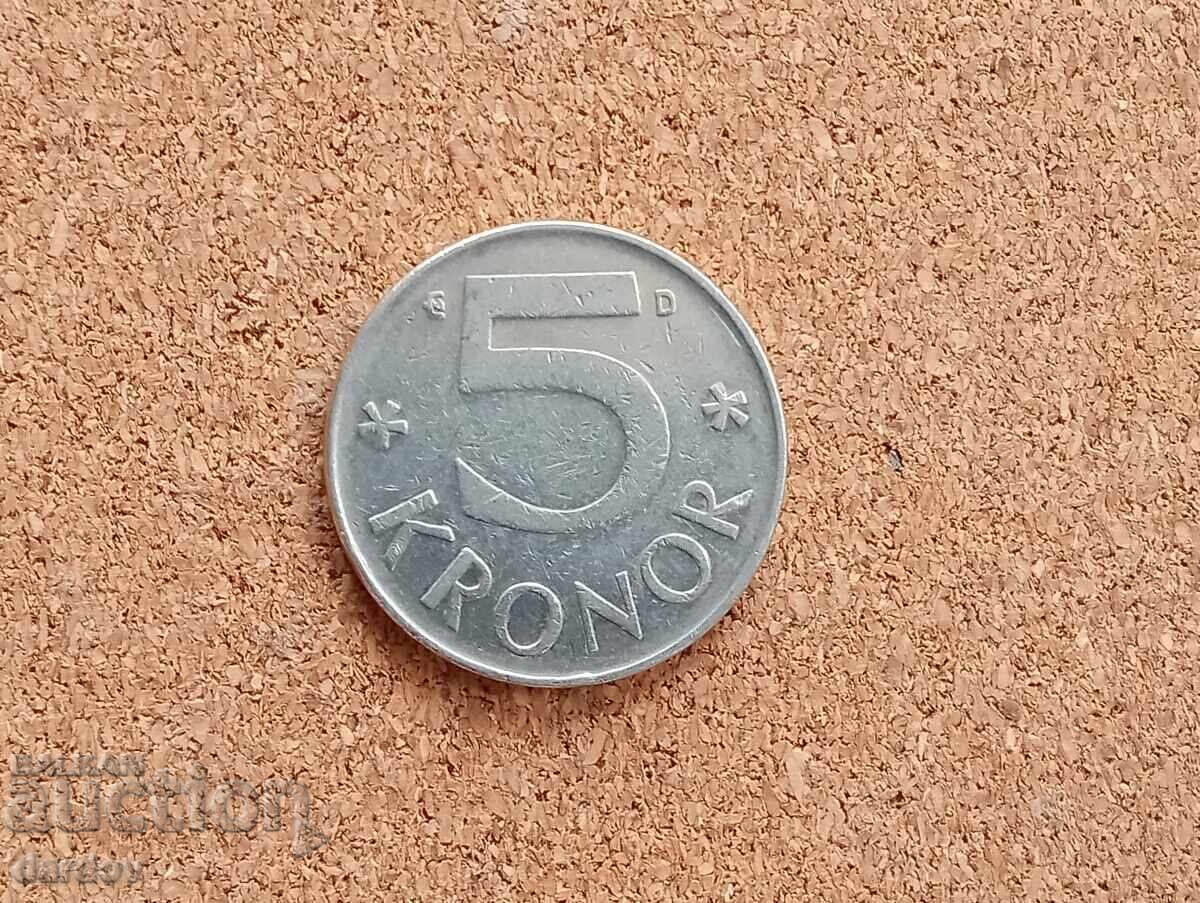 Suedia 5 coroane 1988
