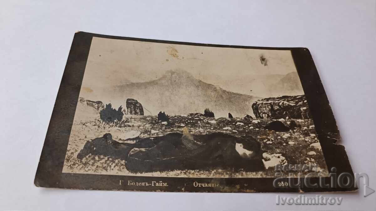 Postcard G. Boden-Gaym Despair Beginner 1912 Postcard G. Boden-Gaym Despair Beginner 1912