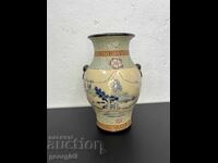 Vintage enameled Vietnamese vase. No. 6613