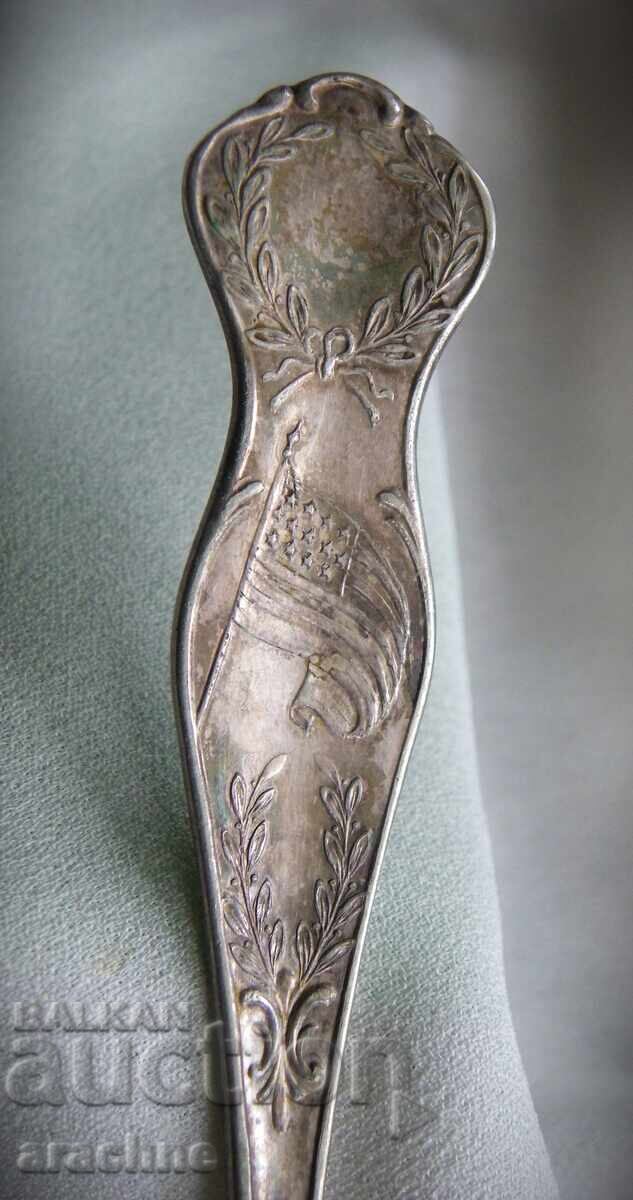Delivery of Souvenir Jubilee Spoon, USA 1916. Delivery of Souvenir Jubilee Spoon, USA 1916.