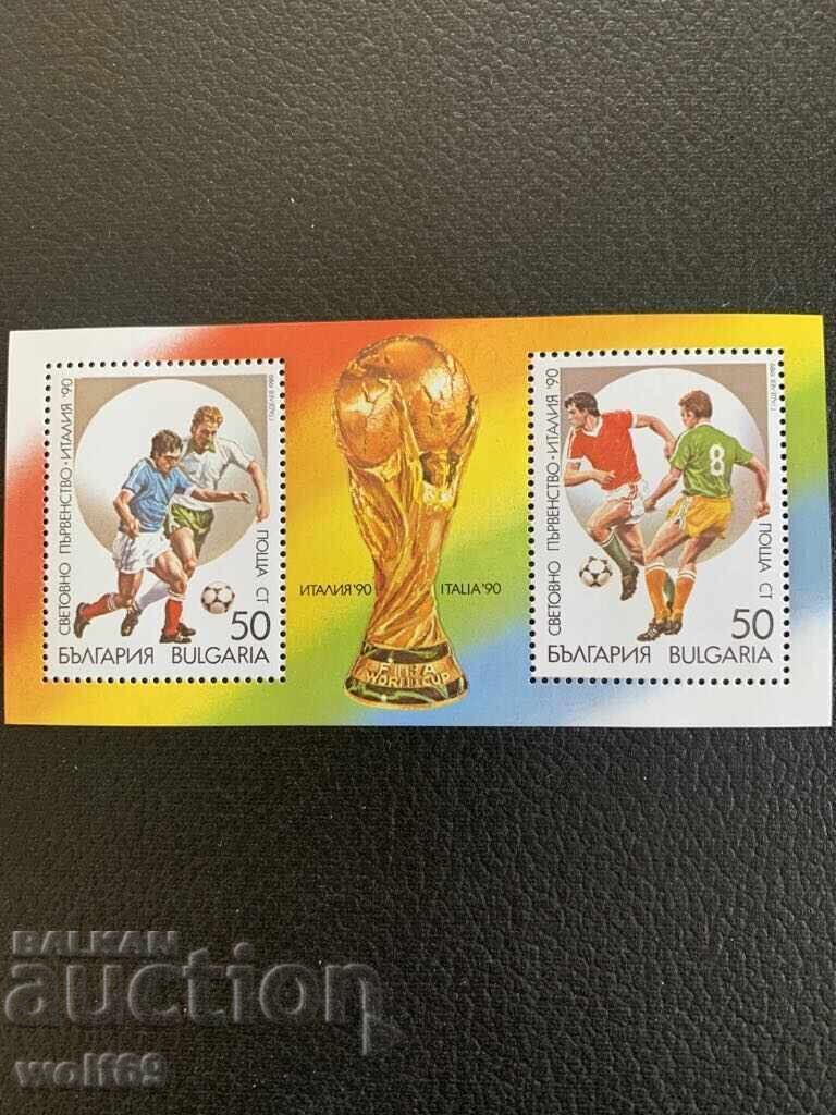 Μπλοκ, γραμματόσημα - Παγκόσμιο Κύπελλο Ιταλίας '90-1989.
