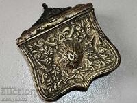 Bronze Ottoman sword, firecracker, powder box