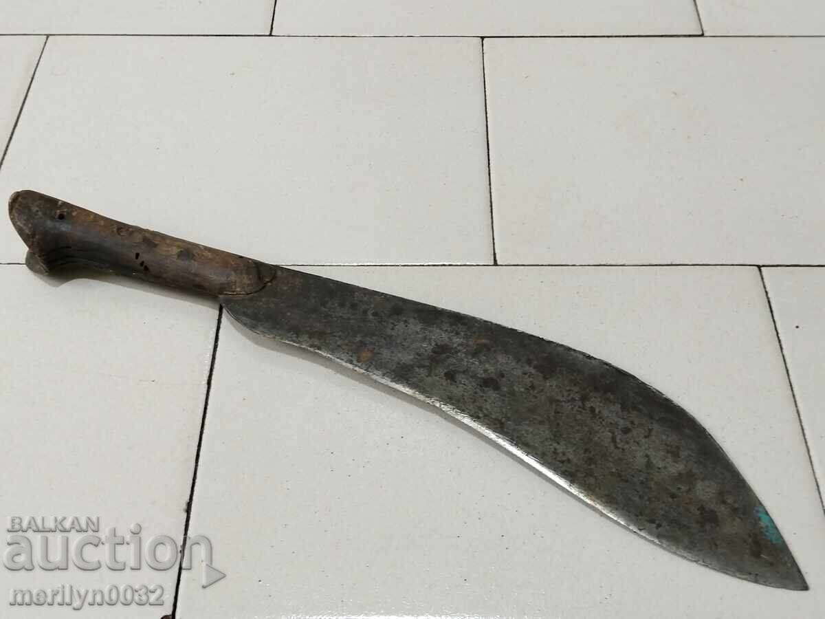 Macedonian shepherd's knife without scabbard, made of satyr horn - 5