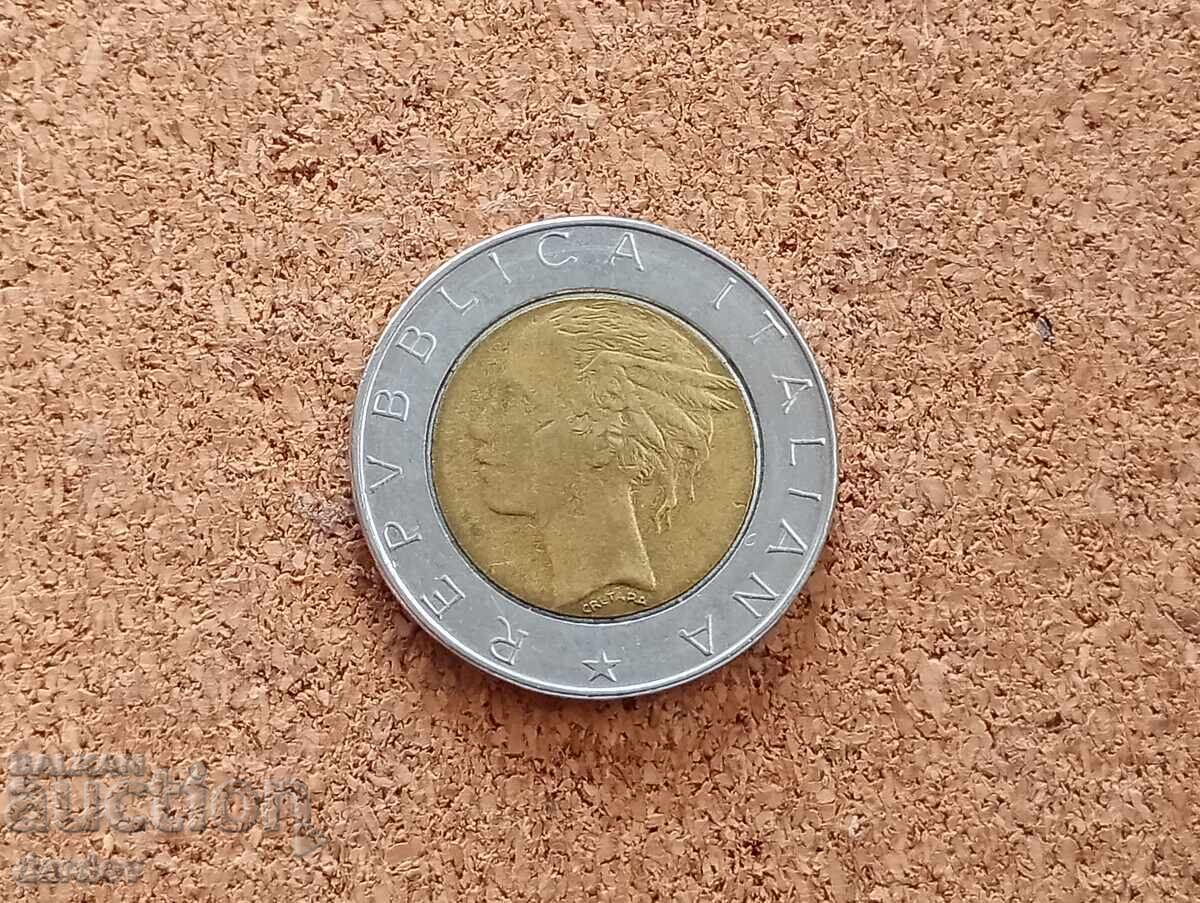 Italy 500 lira 1988 with price 1.00 BGN | € 0.51 Italy 500 lira 1988 with price 1.00 BGN | € 0.51