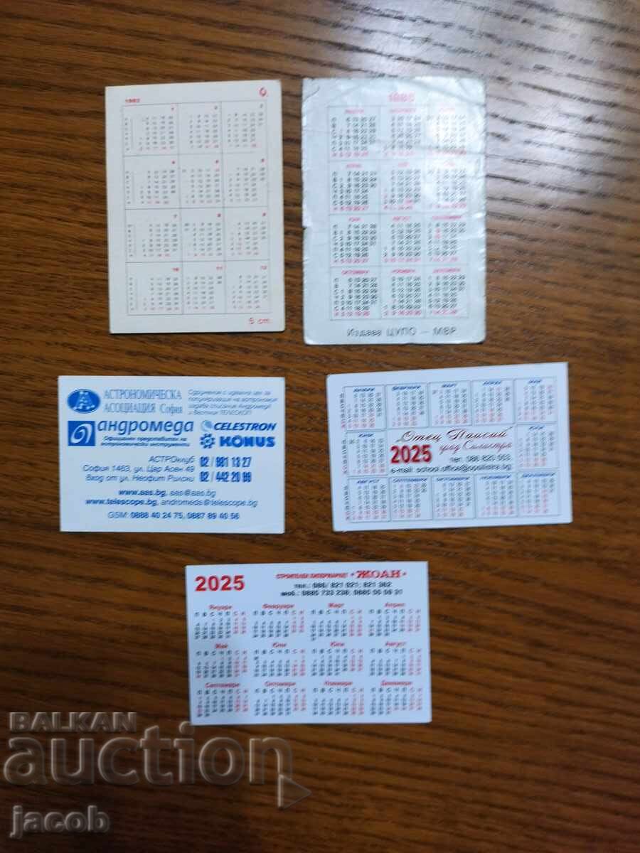 Lot of calendars with price 2.50 BGN | € 1.28 Lot of calendars with price 2.50 BGN | € 1.28