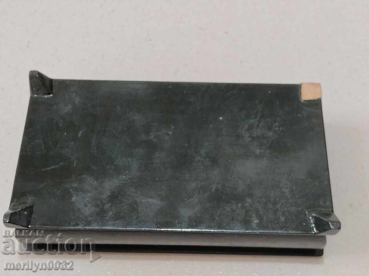 Wooden hand-painted jewelry box lacquer miniature - 6