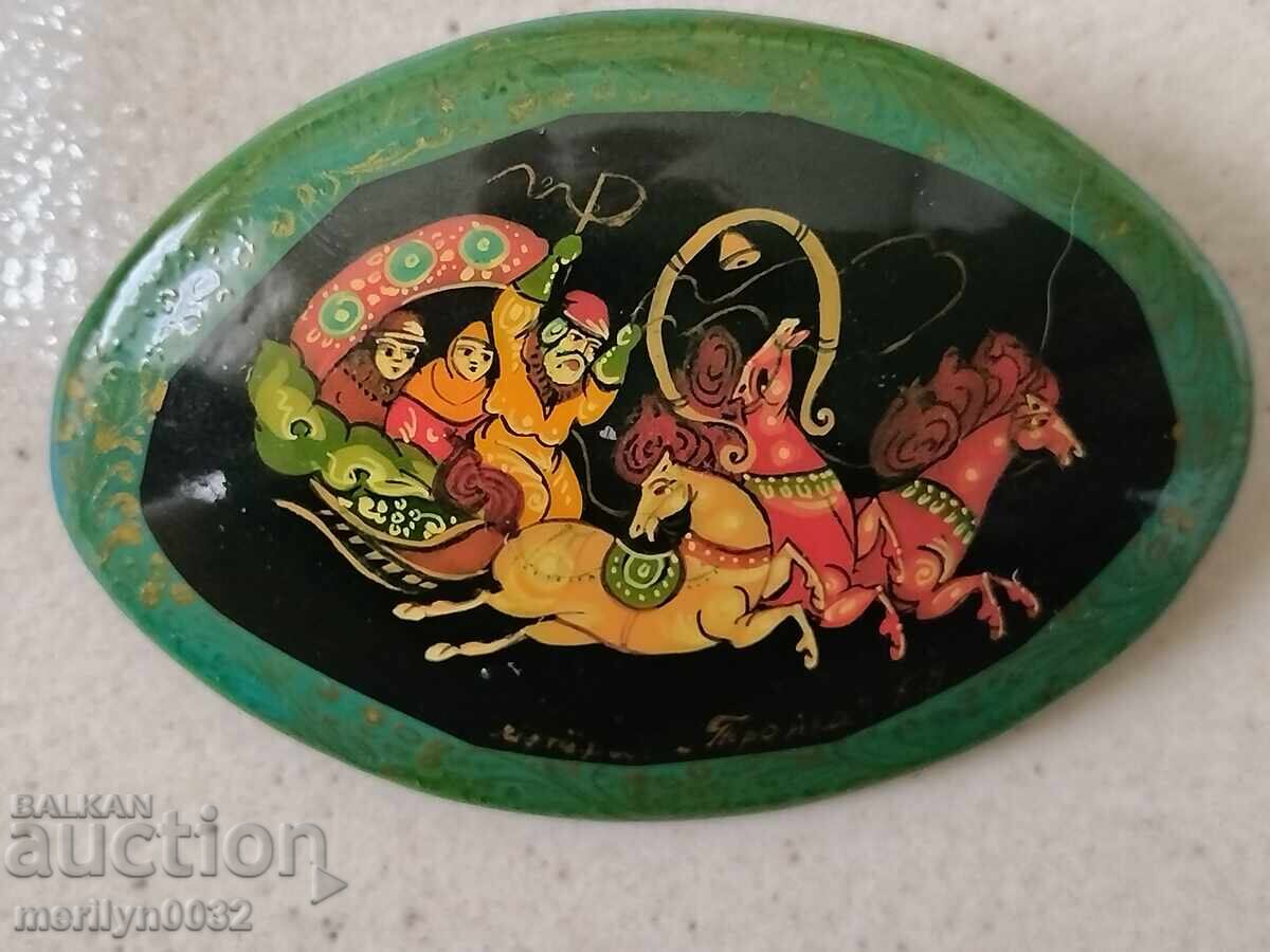 Стара брожка влакова гравюра СССР накит бижу - 5 Стара брожка влакова гравюра СССР накит бижу - 5