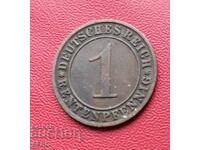 Germany-1 pfennig 1923 A-Berlin-rare year