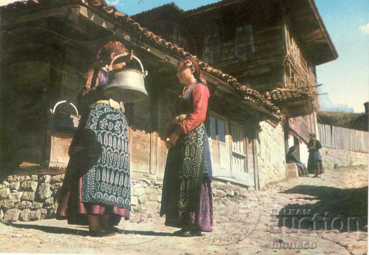 Παλιά καρτ ποστάλ - Kotel, Kotel λαϊκή φορεσιά Παλιά καρτ ποστάλ - Kotel, Kotel λαϊκή φορεσιά