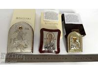 Silver icons 3 pieces with certificate NEW!