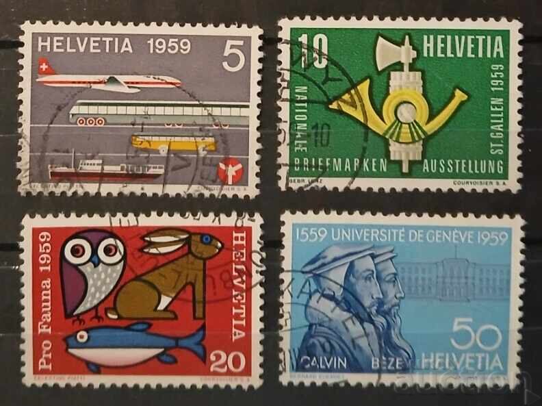 Ελβετία 1959 Αεροπλάνα/Πλοία/Αυτοκίνητα