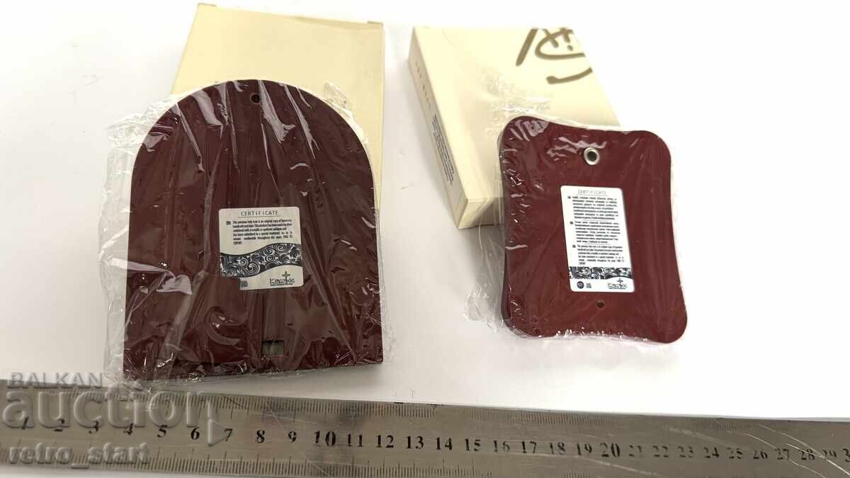 Παράδοση Ασημένια εικονίδια 2 τεμαχίων με πιστοποιητικό ΝΕΟ! Παράδοση Ασημένια εικονίδια 2 τεμαχίων με πιστοποιητικό ΝΕΟ!