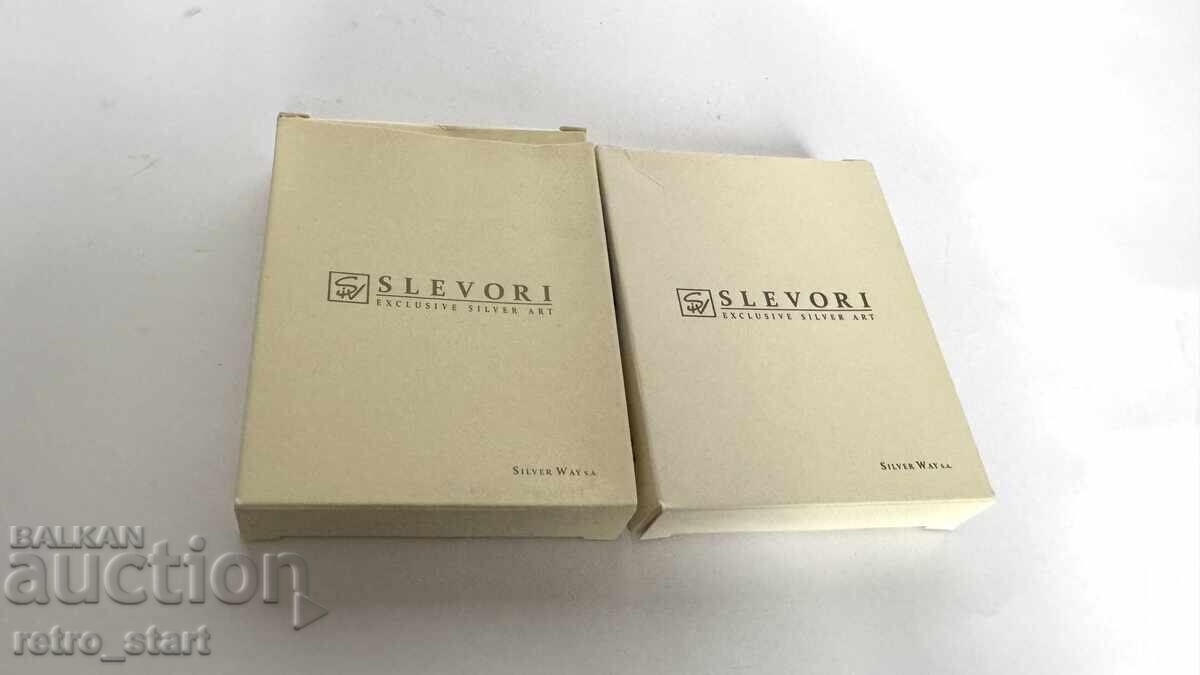 Ασημένια εικονίδια 2 τεμαχίων με πιστοποιητικό ΝΕΟ! - 5 Ασημένια εικονίδια 2 τεμαχίων με πιστοποιητικό ΝΕΟ! - 5