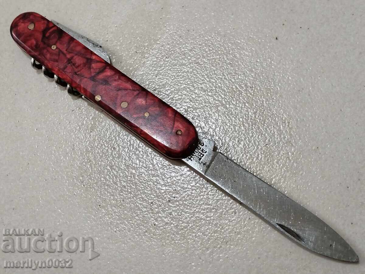 Old social knife Veliko Tarnovo Sickle and hammer knife NRB Old social knife Veliko Tarnovo Sickle and hammer knife NRB