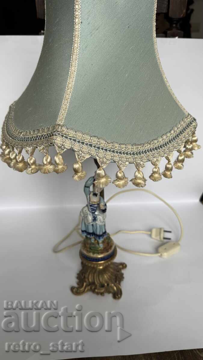 Auction Night lamp, vintage porcelain figure Auction Night lamp, vintage porcelain figure