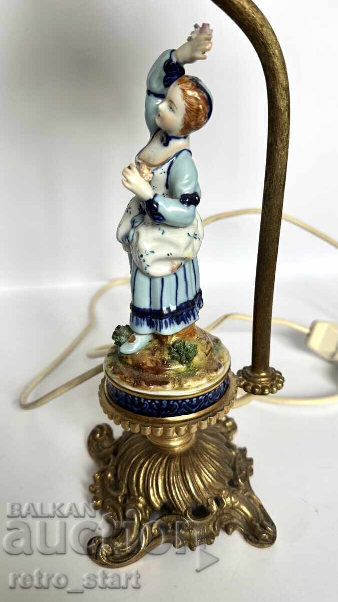 Night lamp, vintage porcelain figure Night lamp, vintage porcelain figure