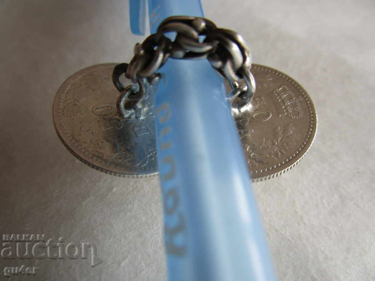 ❌❌Sleeves of 2 silver coins, 50 bani 1900+50 para 1915❌❌ - 6 ❌❌Sleeves of 2 silver coins, 50 bani 1900+50 para 1915❌❌ - 6