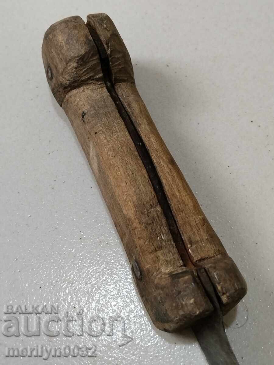 Auction An old hand-forged butcher's knife without a handle dagger kulak Auction An old hand-forged butcher's knife without a handle dagger kulak