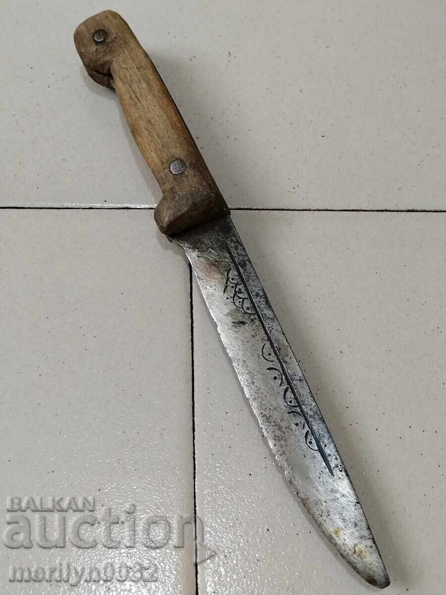 Delivery of An old hand-forged butcher's knife without a handle dagger kulak Delivery of An old hand-forged butcher's knife without a handle dagger kulak