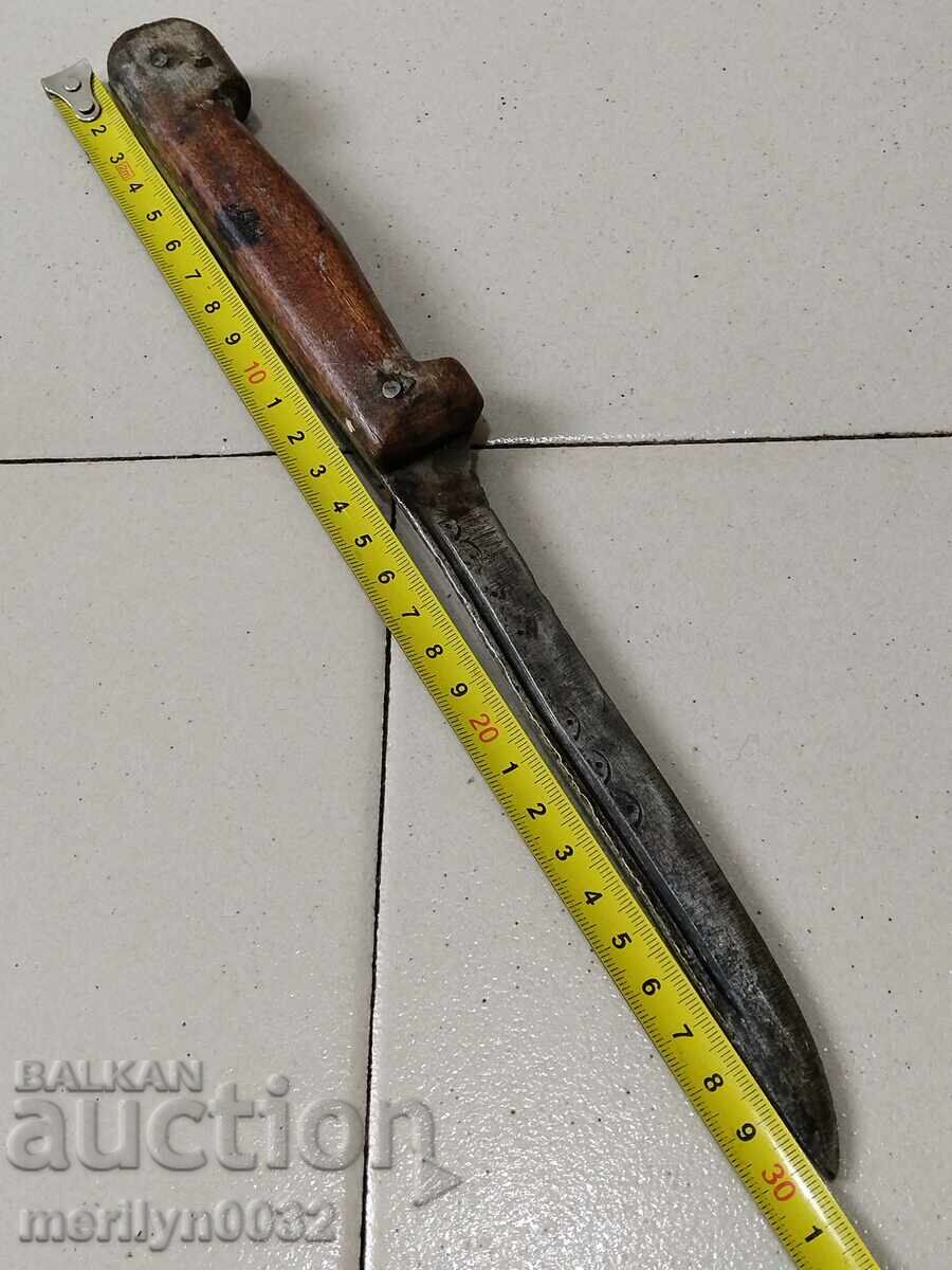 Auction An old hand-forged butcher's knife without a handle dagger kulak Auction An old hand-forged butcher's knife without a handle dagger kulak