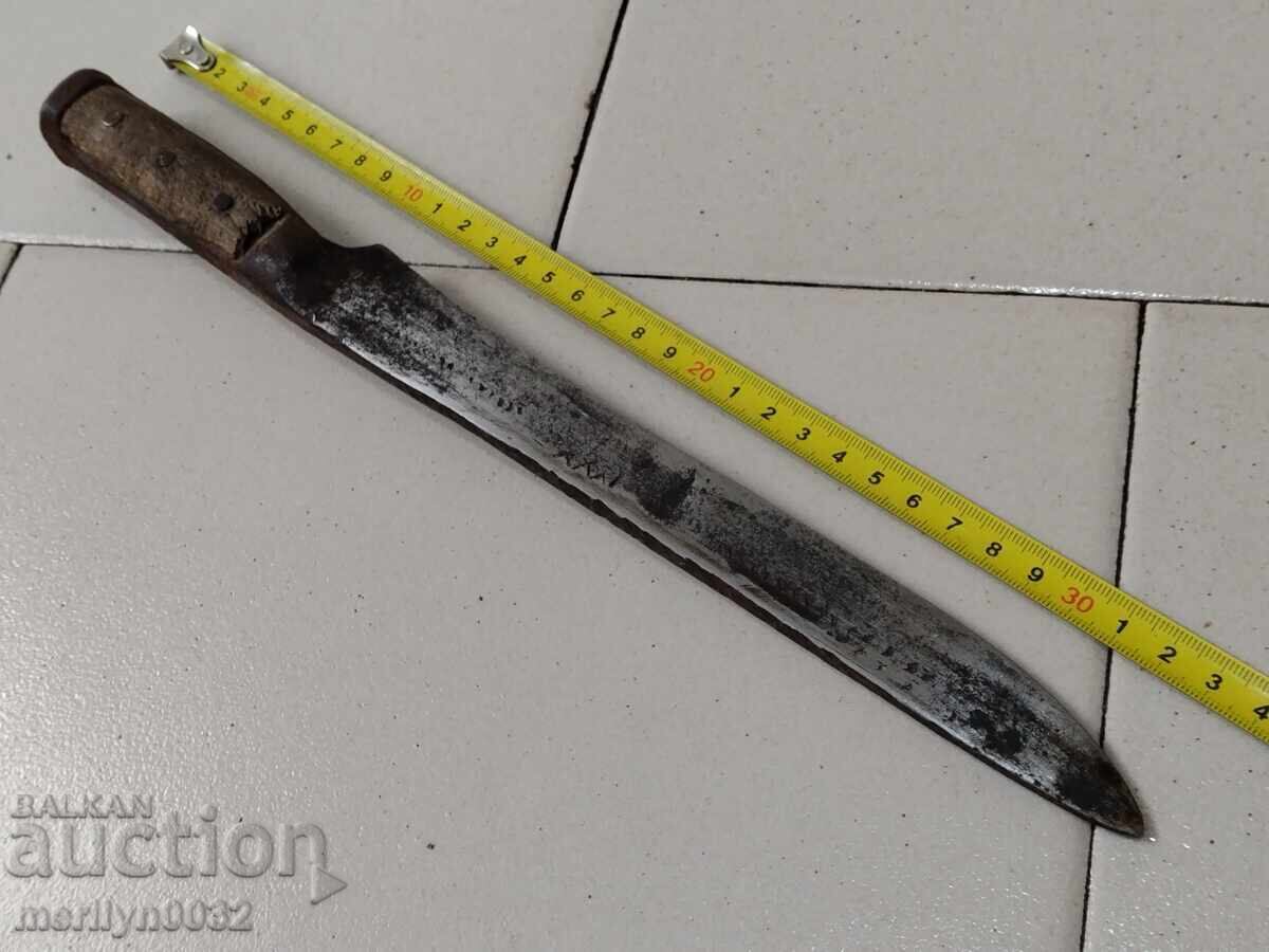 Old Buyunovski knife dated 1888 karakulak kama Old Buyunovski knife dated 1888 karakulak kama