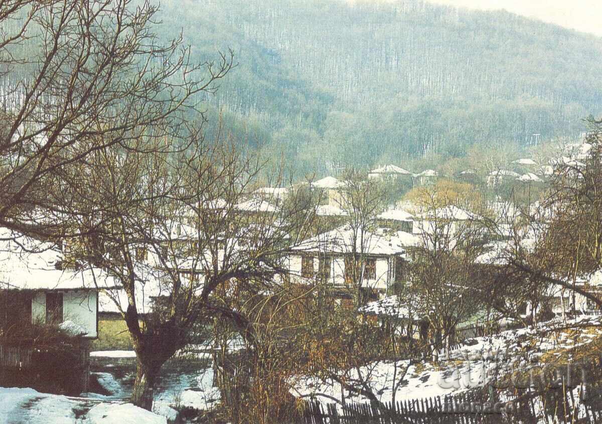 Old postcard - Bozhentsi in winter