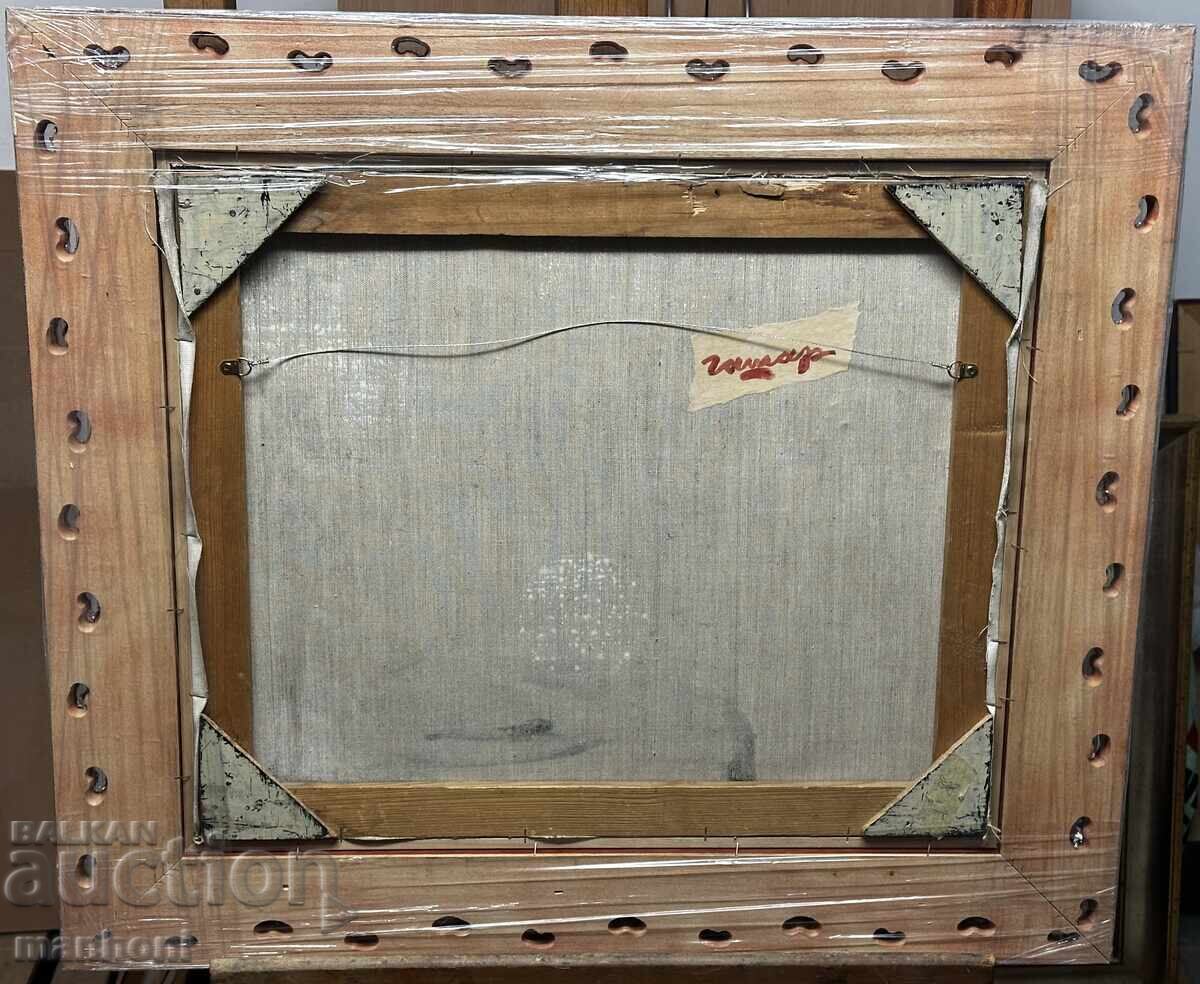 Delivery of 1614 Rumen Gasharov By the River oil on canvas signed