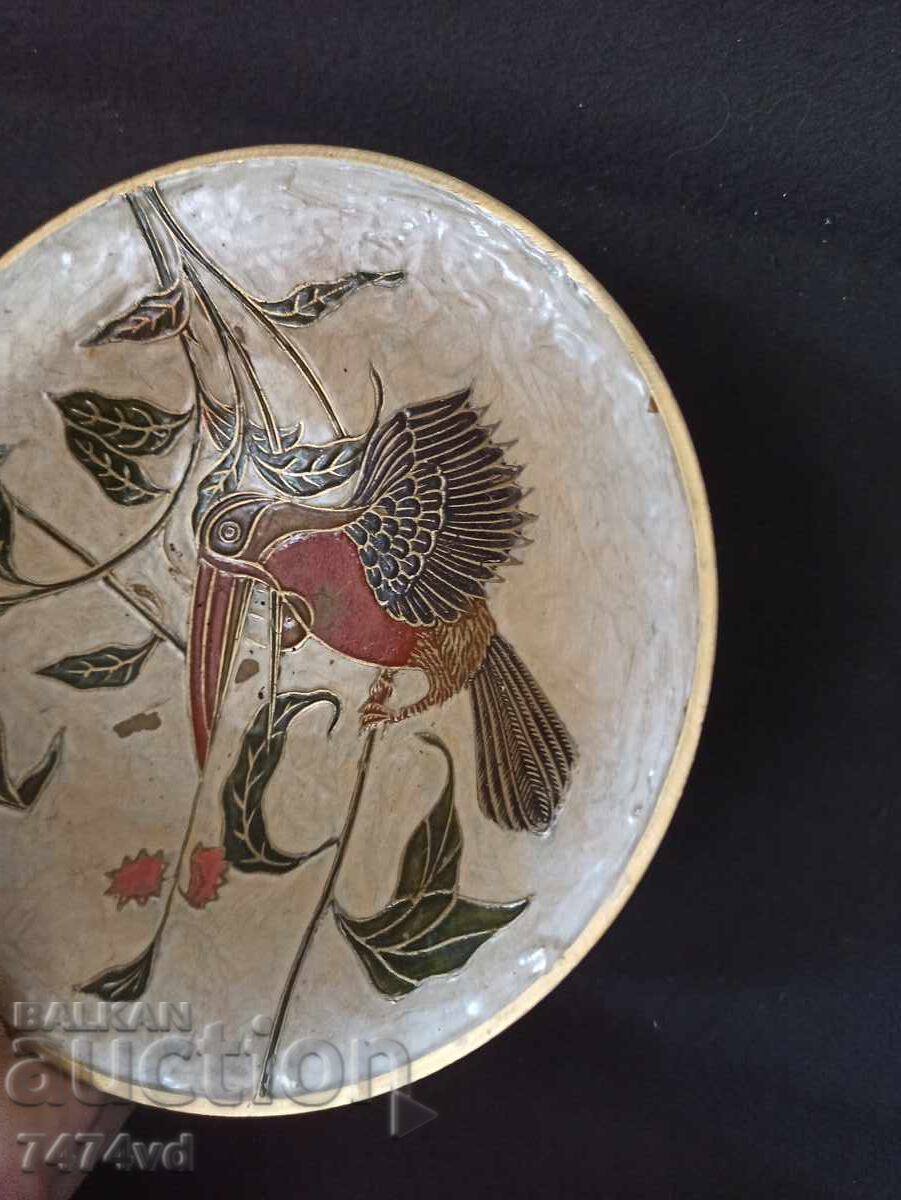 Delivery of BRONZE BOWL WITH COLORFUL ORNAMENTS Delivery of BRONZE BOWL WITH COLORFUL ORNAMENTS