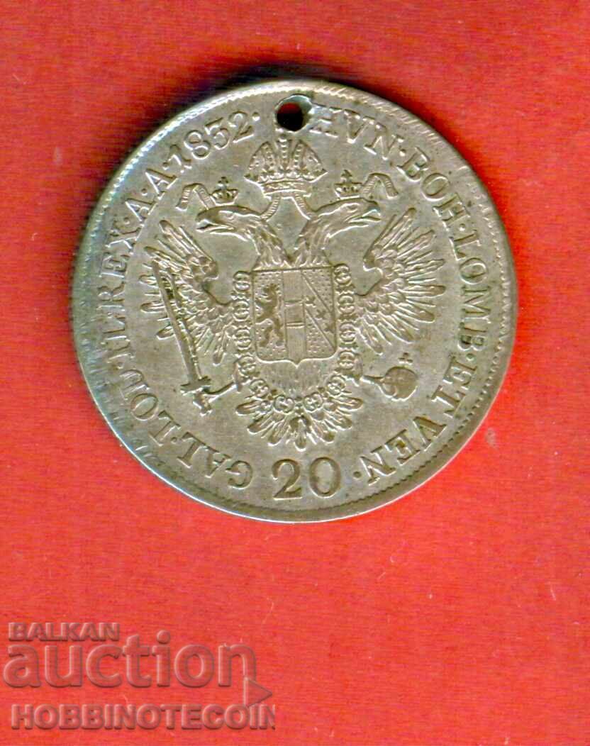 AUSTRIA AUSTRIA 20 issue - issue 1832 A - SILVER SILVER AUSTRIA AUSTRIA 20 issue - issue 1832 A - SILVER SILVER